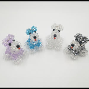 2025 Ha <span class=keywords><strong>bar</strong></span> Dog Key Charms Dibujos animados coreanos Personajes Nail Beads Bag Colgante Fresco y dulce Deep Amber Cup Pendant - Product Image 4