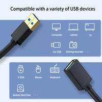 USB 3.0 Typ-C Verlängerungskabel USB-A-Kabel Schnelle Datenübertragung 2m 3m für Laptop PC TV PS4 Xbox One Festplatte Stecker-Buchse-Adapter