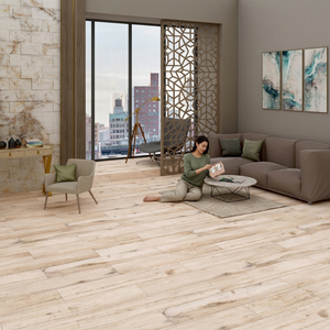 Baldosas de porcelana con aspecto de madera Royal Wood Sandal de 20x120 cm, acabado mate tipo madera para pisos modernos - Product Image 4