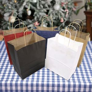 <b>Gift</b> Paper Bags with Handles Take Out Kraft Totes in Bulk for Boutiques <b>Small</b> Business Retail Stores Lightweight <b>Gift</b> Paper Bags - Product Image 5