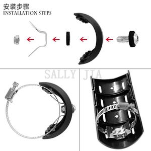 Cubierta Antiescaldaduras para Tubo de Escape de Motocicleta Harley <span class=keywords><strong>Street</strong></span> <span class=keywords><strong>Fighter</strong></span> Fat Boy Breakthrough Hardman 1200 - Product Image 4