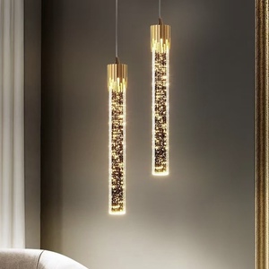 Luminaire suspendu minimaliste <span class=keywords><strong>pour</strong></span> îlot de cuisine, lampe suspendue nordique en verre cristal <span class=keywords><strong>pour</strong></span> chambre à coucher, salle à manger, restaurant - Product Image 1