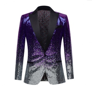 Traje de Alta Calidad para Hombre, Blazer, Chaleco y Pantalón, Conjunto de 1 Pieza para Boda, Traje de Graduación con Lentejuelas - Product Image 6