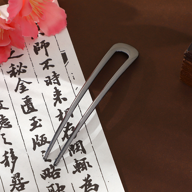 Electroforesis de horquilla en U de aleación, color negro.