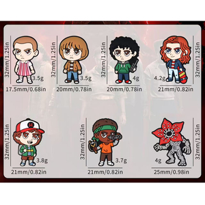 Stran Ger Things Abalorios de silicona con diseño de personajes de dibujos animados variados <span class=keywords><strong>para</strong></span> la fabricación de joyas, productos <span class=keywords><strong>para</strong></span> abalorios y bolígrafos - Product Image 2