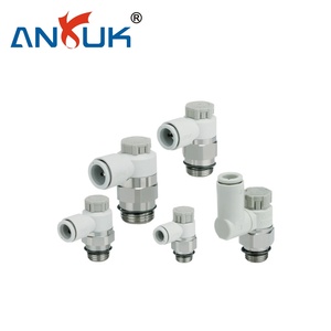Bộ điều khiển tốc độ SMC as3201f 1 4 van điều chỉnh tốc độ khí nén cho Ống điều chỉnh lưu lượng xi lanh 8mm - Product Image 3