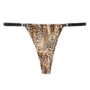 Culotte string confortable et respirante à taille basse, sans couture, imprimé floral, en nylon tricoté, sexy, personnalisée, pour femmes matures - Product Image 6