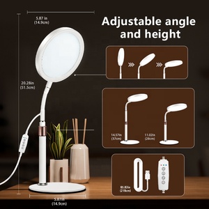 10,000 Lux uv-miễn phí LED sáng trắng liệu pháp ánh sáng đèn có thể tháo rời đứng chăm sóc sức khỏe cho tâm trạng thúc đẩy & giấc ngủ cải thiện - Product Image 6
