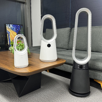 Ventilateur silencieux puissant à 20 vitesses, sans pales, intelligent, 36 pouces de haut, ventilateur sans pales, tour avec télécommande, refroidisseur d'air