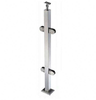 Garde-corps de balcon moderne en acier inoxydable sans cadre, balustrade de sécurité panoramique pour villa et hôtel, style minimaliste pour escalier