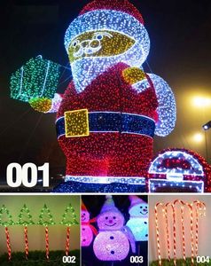 야외 LED 3D 눈사람 장식품 거대한 조명 크리스마스 트리 쇼핑몰을위한 상업용 크리스마스 트리 - Product Image 5