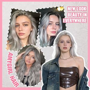 Cuticules brutes pour mèches de cheveux Remy, gris luxueux, 100% humaines, ultra-fines, russes, double tirage, trame invisible, sans perte de cheveux - Product Image 6