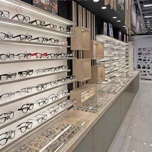 Tủ kính màu gỗ tự nhiên được sử dụng để hiển thị các loại sản phẩm của giá đỡ màn hình thiết kế - Product Image 4