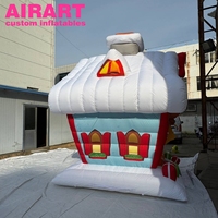 Nouvelle maison de neige gonflable sur mesure pour la décoration de Noël