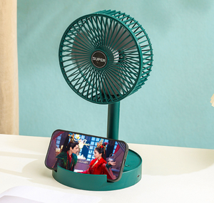 Venta caliente regalo 3 velocidades USB recargable ajustable plegable portátil mesa escritorio ventilador escritorio USB ventilador - Product Image 5