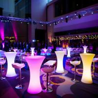 Discothèque LED Meubles RVB Changement de couleur Table d'événement Télécommande Table de cocktail ronde LED bar Table basse Meubles d'événement