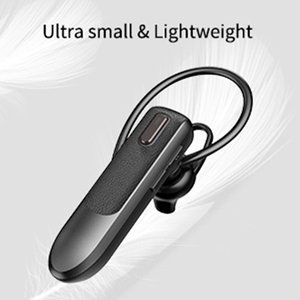 Casque sans fil à une seule oreillette, microphone à réduction de bruit, 16 heures de conversation, format intra-auriculaire, LED pour téléphone portable, utilisation mains libres - Product Image 4