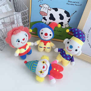 Portachiavi Peluche a Forma di Clown Cartone Animato, Antistress, Tessuto Super Morbido, Imbottitura in Cotone PP, Design Creativo da Circo - Offerta Speciale - Product Image 1