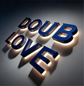 Lettres LED en acrylique personnalisées SONGWEN, logo mural lumineux, enseigne rétroéclairée avec lumière blanche chaude douce 2700K, installation facile - Product Image 1