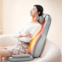 Coussin de massage chauffant électrique en gros avec compression par airbag et pétrissage pour le cou et les épaules