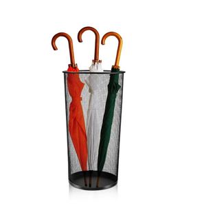Large Umbrella Holder Metal Mesh Umbrella Stand Freestanding Bucket for Umbrellas, Canes, Walking Sticks, Wrapping Paper - Product Image 5