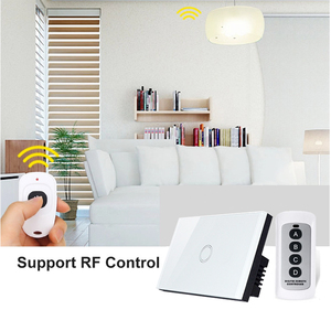 <span class=keywords><strong>Interruptor</strong></span> Táctil Inteligente con Panel de Vidrio Estándar Estadounidense, 1, 2, 3, 4 Botones, Control por Wifi Tuya, <span class=keywords><strong>Bluetooth</strong></span> y RF 433 para Iluminación - Product Image 1