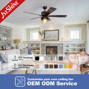 1Stshine Plafondventilator Zitkamer 52 Inch Europese Stijl 6 Snelheden Afstandsbediening Plafondventilatoren - Product Image 4