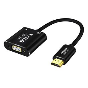 HDMI VGA Adaptor 1080P Convertidor HDMI Male to VGA Female Audio Video Converter VGA to HDMI Adapter