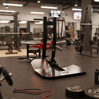 Appareil Commercial de Musculation à Charge de Plaques Rhinoceros Belt Squat Trainer, Zéro Charge Spinale, pour l'Entraînement des Jambes, des Fessiers et des Cuisses, Équipement de Fitness pour Salle de Sport