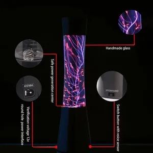 Lampada al Plasma Luminosa Personalizzabile per Interni, Alta Qualità, Forma Cilindrica per Decorazione Casa, Natale e San Valentino - Product Image 4