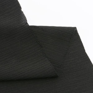 100% ผ้านิดาทอโ<span class=keywords><strong>พล</strong></span>ีเอสเตอร์สีดำสไตล์เกาหลีสำหรับชุดคลุมยาวและกระโปรงแบบตะวันออก - Product Image 4