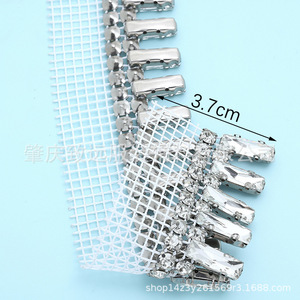 Cristales de imitación rectangulares de 5 mm con 12 facetas AB54, accesorios de joyería DIY para sombreros, correas de hombro y cordones de zapatos - Product Image 3