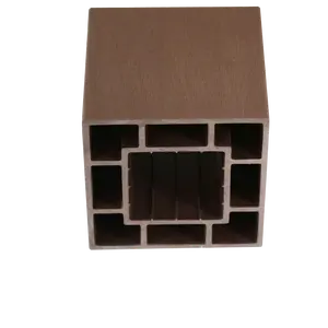 eco wpc column wood plastic composite hollow post AL-K200-200A pergola garden building materials