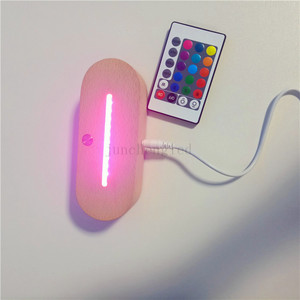Interruptor táctil que cambia de 7 colores, ilusión 3D, led, acrílico, base de luz led, fábrica de China - Product Image 2