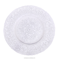 Plaques de présentation en verre transparent de style simple pour mariage ou événements en plein air Plaques de fond transparentes à usage décoratif