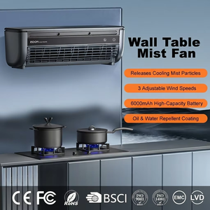 Remote Control Usb Wall <b>Mounted</b> Cooling Mist Fan Mini Portable Table for Home Room Camping E868 Wall <b>Mounted</b> Air Cooler - Product Image 4