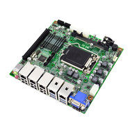 Motherboard MINI-ITX Baru EITX-7590 Intel Generasi ke-8 dan ke-9 LGA1151 DDR4 Memori 16GB Double SATA 2LAN/5LAN Motherboard Server Industri