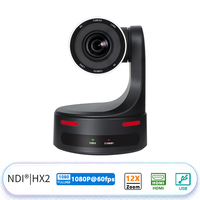 Système de visioconférence 1080p60 en gros pour fabricants, caméra PTZ avec zoom optique 12x, suivi IA, NDI HX2 pour diffusion en direct en église