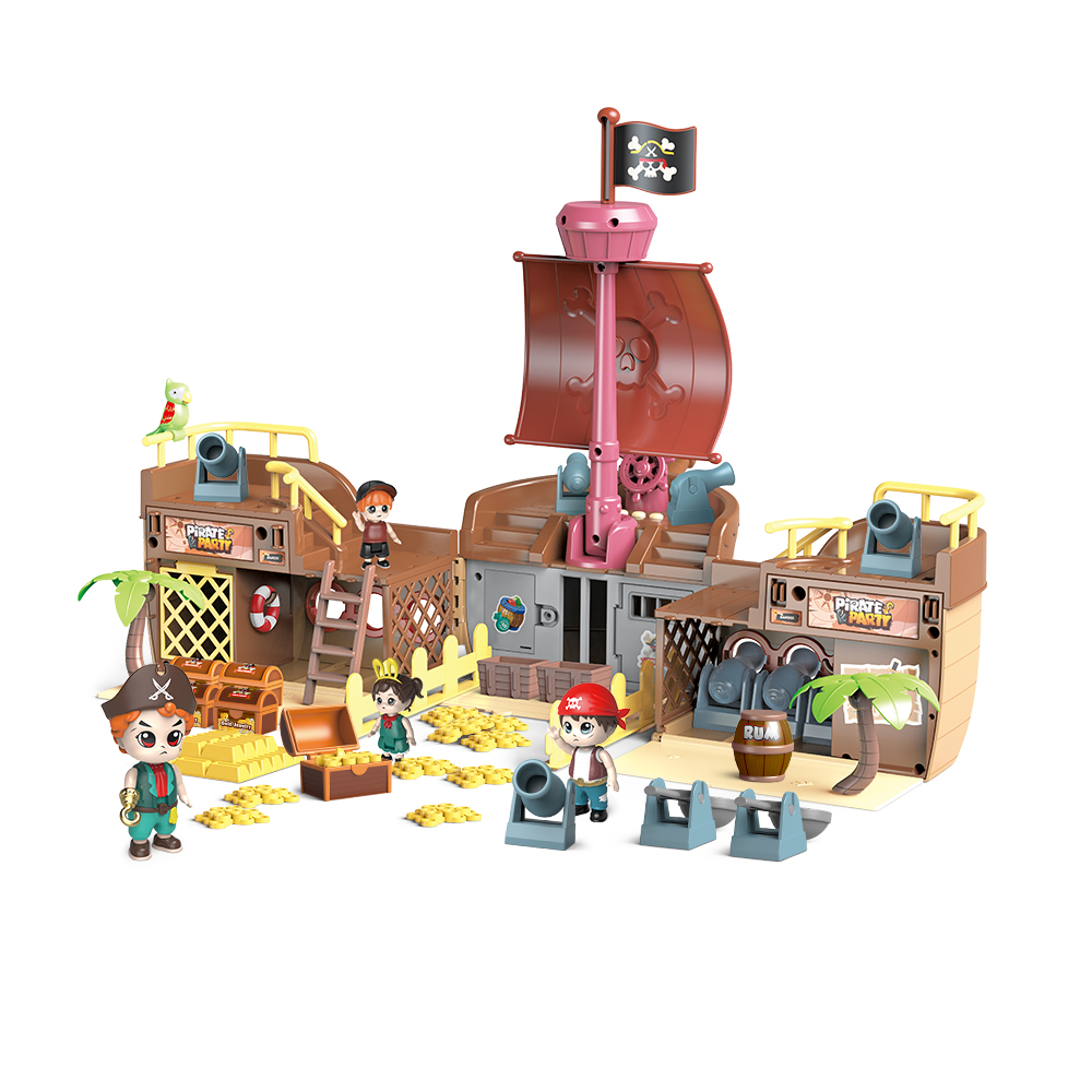 Высококачественный пиратский корабль, Хорошая интересная милая игрушка, набор для приготовления пищи для детей