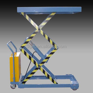 <span class=keywords><strong>Mini</strong></span> mesa elevadora hidráulica portátil plataforma elevadora de tijera doble manual - Product Image 6