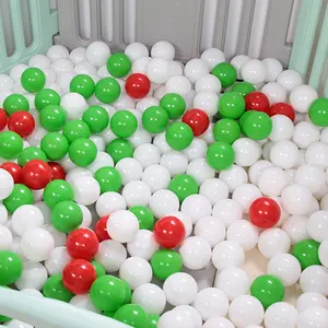 थोक गड्ढे गेंदों पर्यावरण के अनुकूल Reclaimed सामग्री 8cm सफेद प्लास्टिक सस्ते गेंद गड्ढे गेंदों