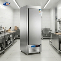 Équipement de cuisine de congélateur vertical simple de réfrigération commerciale X-MING de restaurant d'acier inoxydable