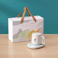Boîte d'emballage en papier ondulé imprimé écologique pour tasse en céramique, emballage personnalisé pour tasse à café, coffret cadeau avec poignée