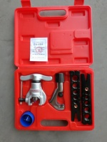 Kit d'outils de réparation pour systèmes de climatisation et de réfrigération HVAC, comprenant un ensemble de manomètres et un élargisseur de tuyaux pour R410A, R22, R134a