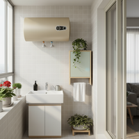 Chauffe-eau électrique compact et peu encombrant - Chauffe-eau pour maison de location avec protection anti-fuite