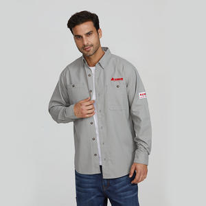 Atacado Desgaste Do Trabalho Do Campo De Petróleo Retardador De Fogo Camisas Segurança Workwear Mecânico Camisa Do Trabalho fr - Product Image 3