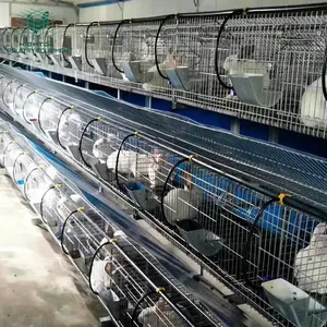 cheap price outdoor galvanized welded metal easy clean rabbit cage for sale