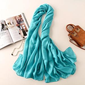Nuovi Sciarpe in Puro Lino per Donne, Design Personalizzato 95*180cm, Hijab Effetto Seta, Scialli da Spiaggia per Donne Musulmane - Product Image 3
