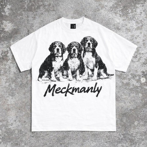 Meckmanly Men's Cotton T-Shirt Short Sleeve O-Neck <b>Printed</b> Design Street Style Regular Fit <b>New</b> <b>York</b> City Dawn Of Darkness - Product Image 4