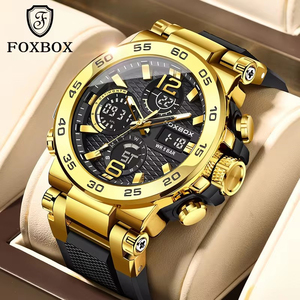 LIGE 2024 Montres de sport pour hommes <span class=keywords><strong>Bracelet</strong></span> en <span class=keywords><strong>silicone</strong></span> souple résistant à l'eau Horloge pour homme Montres-bracelets de luxe lumineuses pour hommes FB0033 - Product Image 1